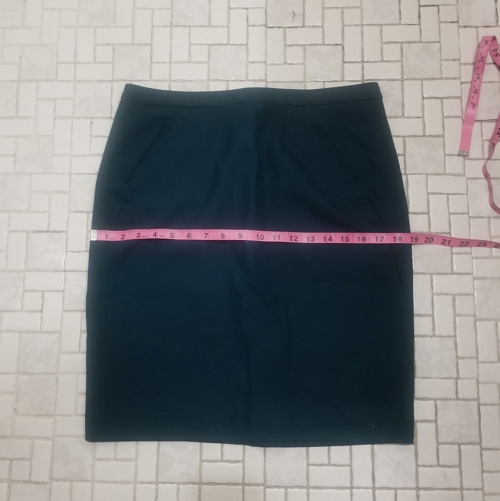Ann Taylor Loft Teal Pencil Skirt